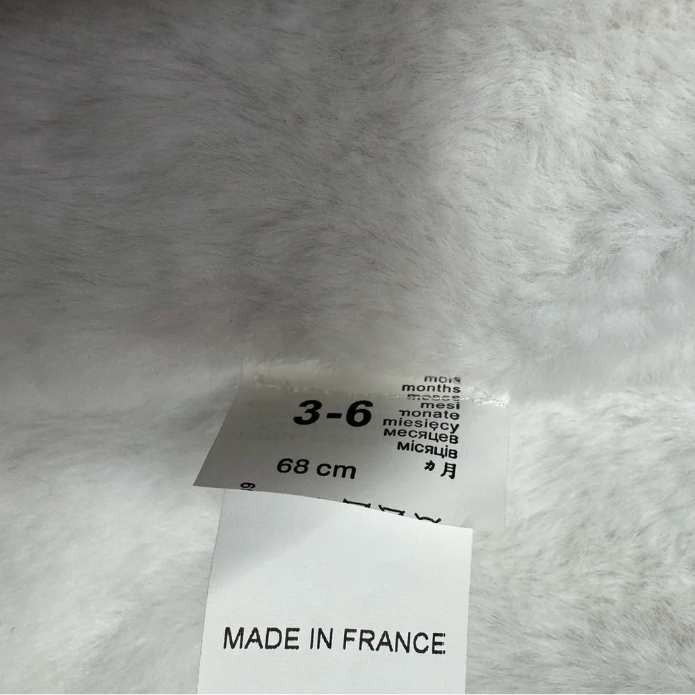 NWT New 3 Pommes Baby Girl Grey Parka Jacket Made In France Size 3/6 Months